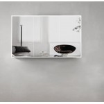 Moonlight Led Mirror Shaving Cabinet With Solid Surface stone Edge 1200